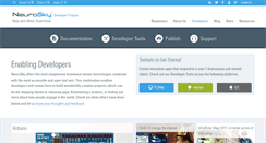 Desktop Screenshot of developer.neurosky.com